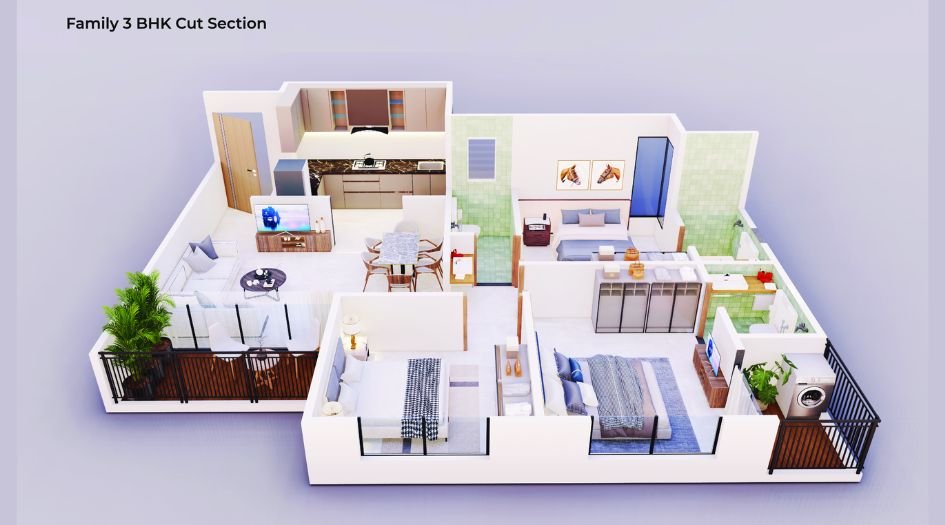 Santiago-Skymont-Floor-Plan-3 BHK